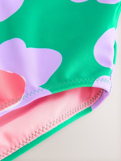 Green Stampy Floral Swimsuit (3mths-10yrs) image 7