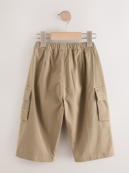 Tan Brown Loose Fit Cargo Trousers (3mths-7yrs) image 6