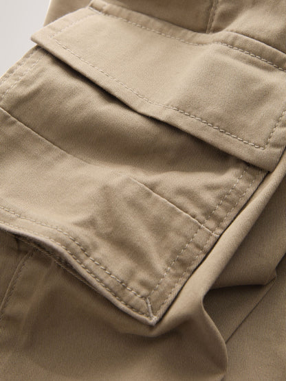 Tan Brown Loose Fit Cargo Trousers (3mths-7yrs) image 7