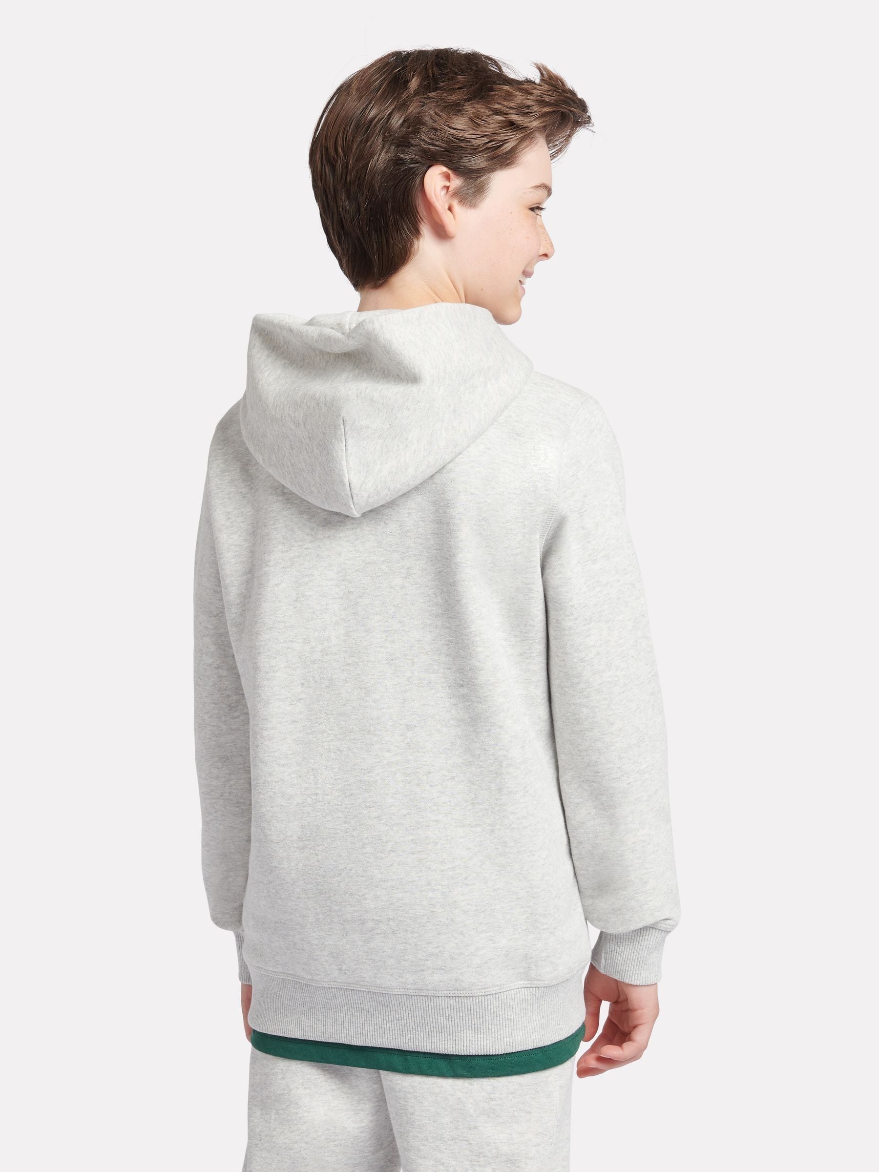 Dsiney Kidz - New Balance Grey Small Kids French Terry 100% Cotton Logo Hoodie image 3