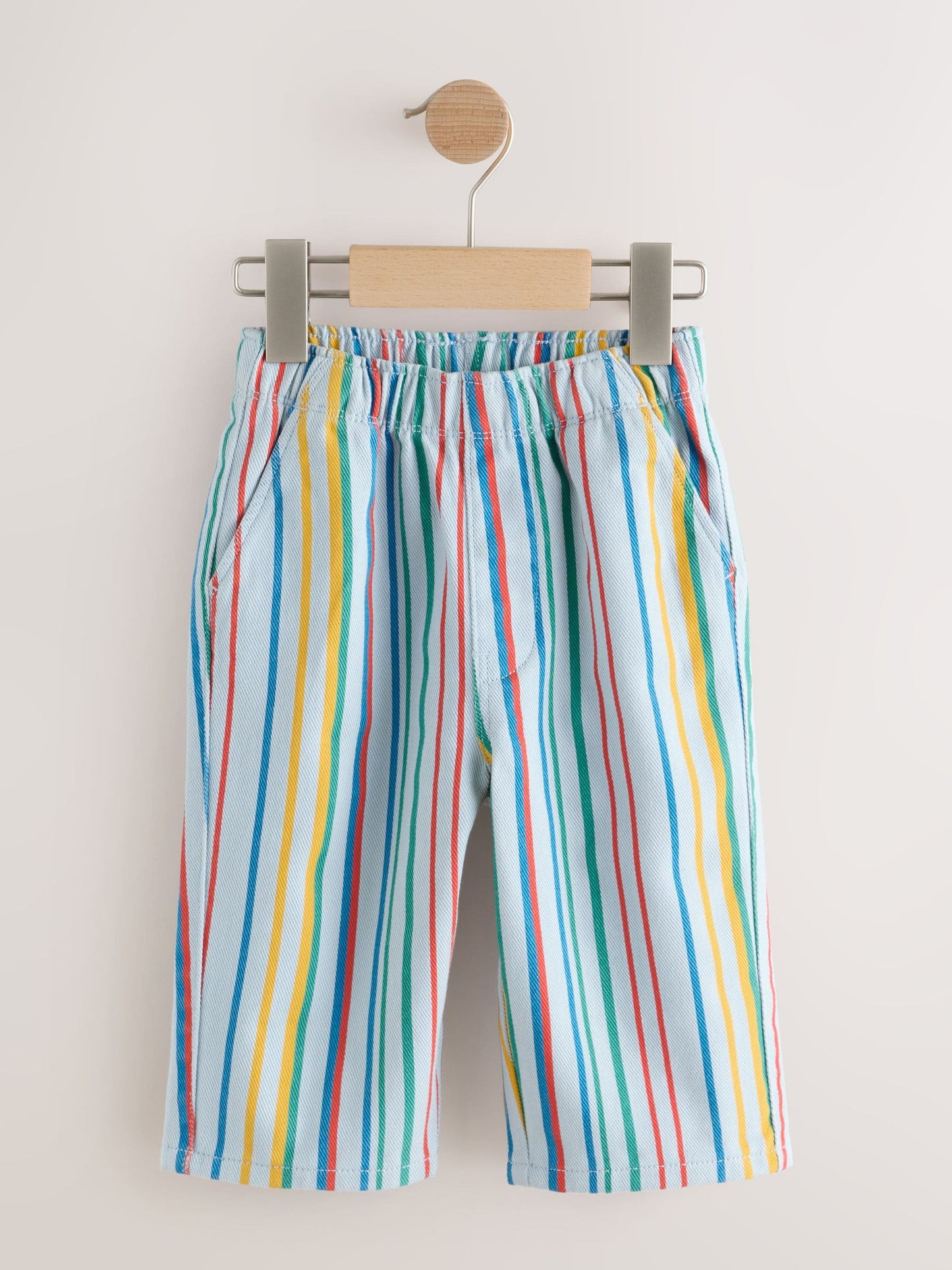 Multi Stripe Pull On Wide Trousers (3mths-7yrs) image 4