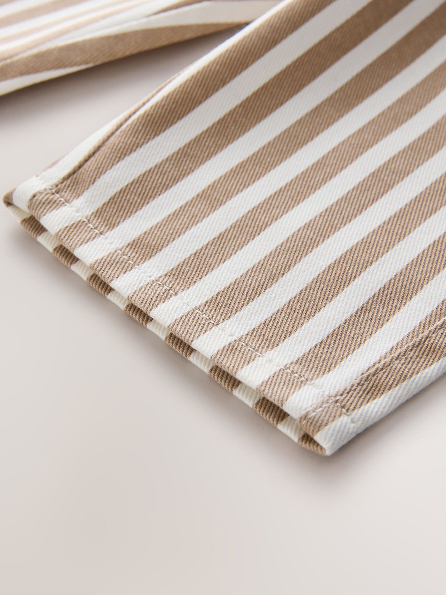 Tan/White Stripe Pull On Wide Trousers (3mths-7yrs) image 8