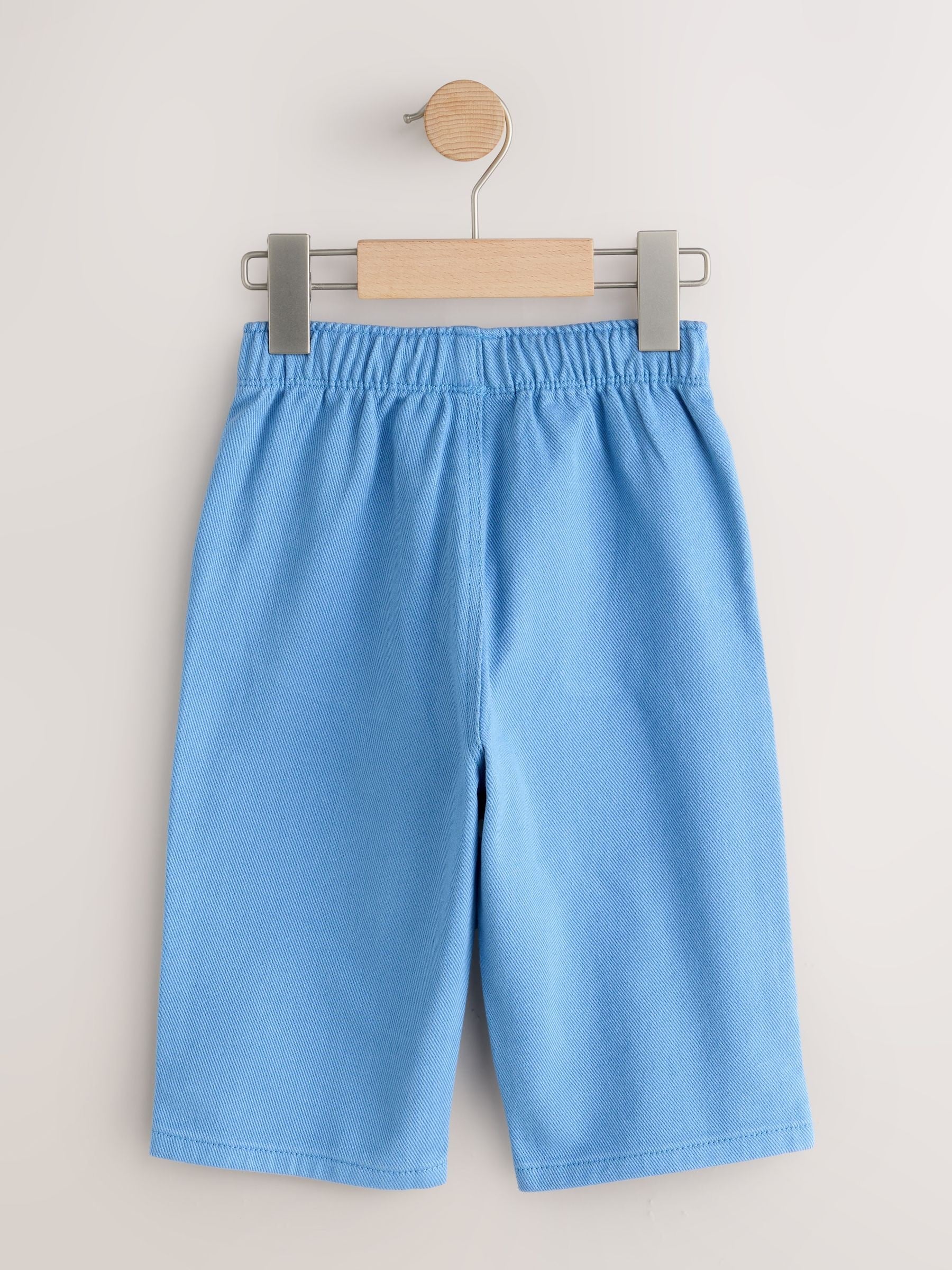 Blue Pull On Wide Trousers (3mths-7yrs) image 6
