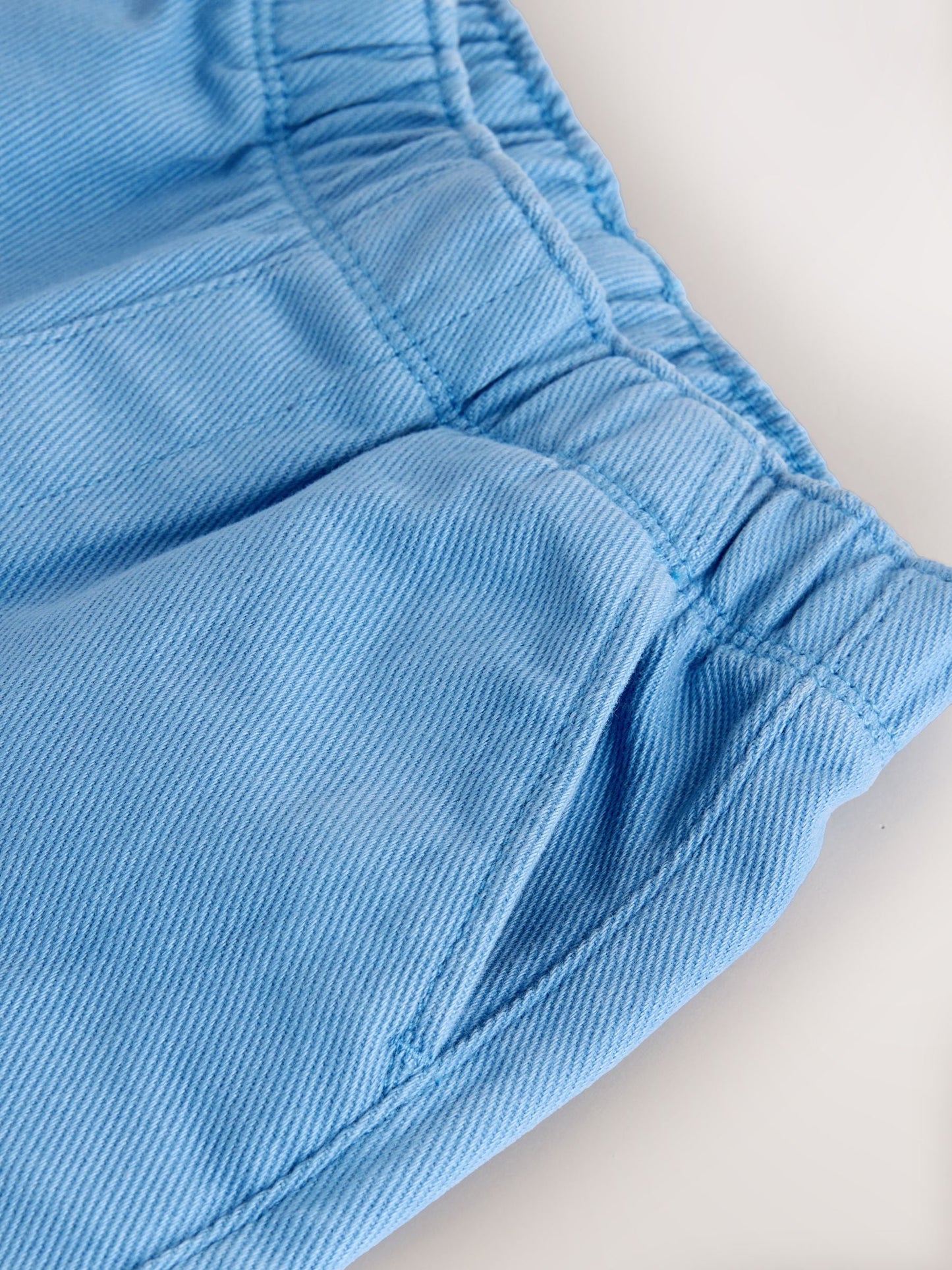 Blue Pull On Wide Trousers (3mths-7yrs) image 8
