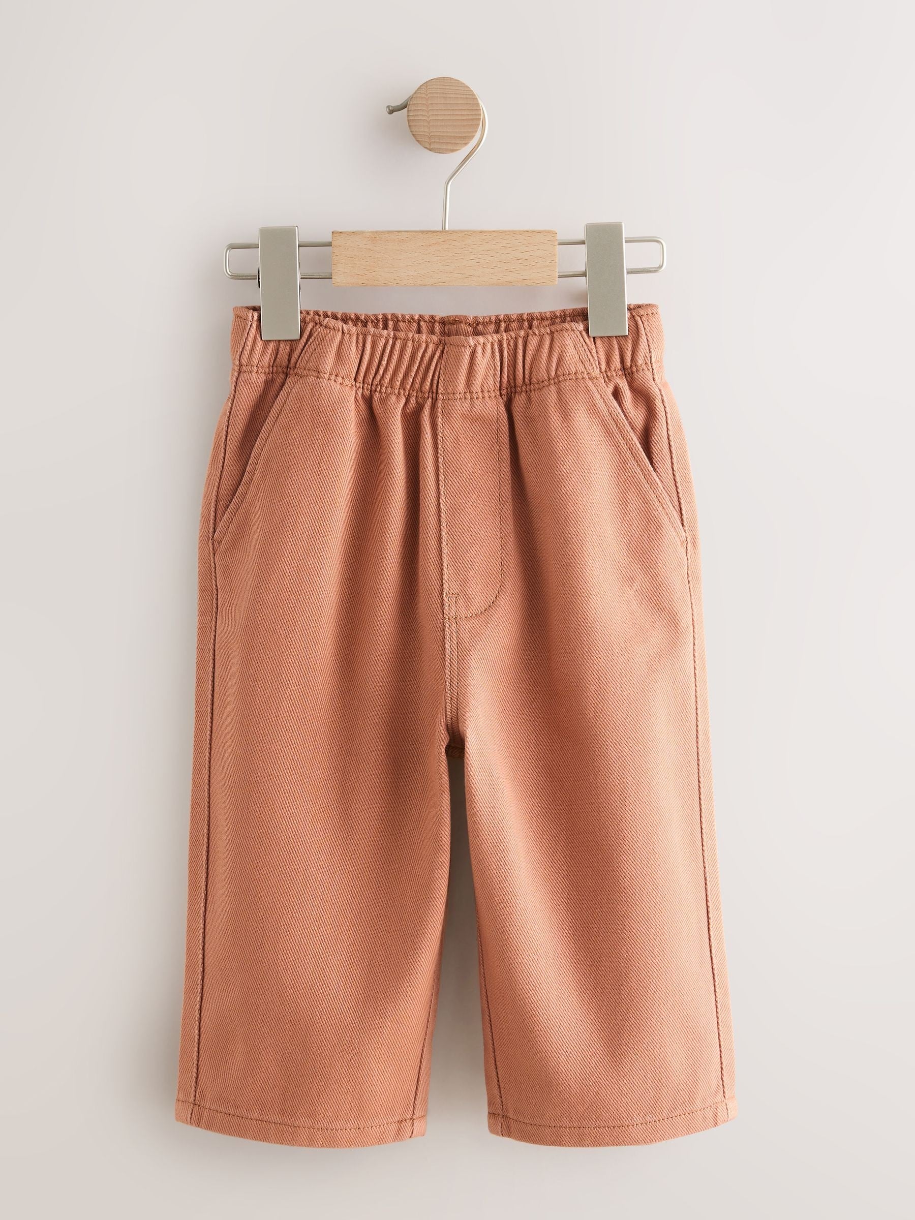 Rust Orange Pull On Wide Trousers (3mths-7yrs) image 5
