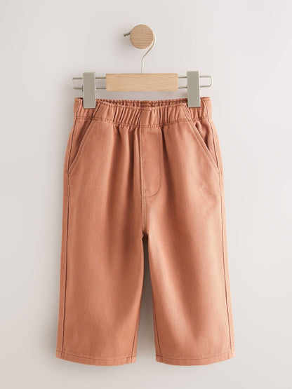 Rust Orange Pull On Wide Trousers (3mths-7yrs) image 5
