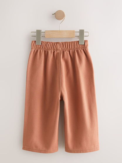 Rust Orange Pull On Wide Trousers (3mths-7yrs) image 6
