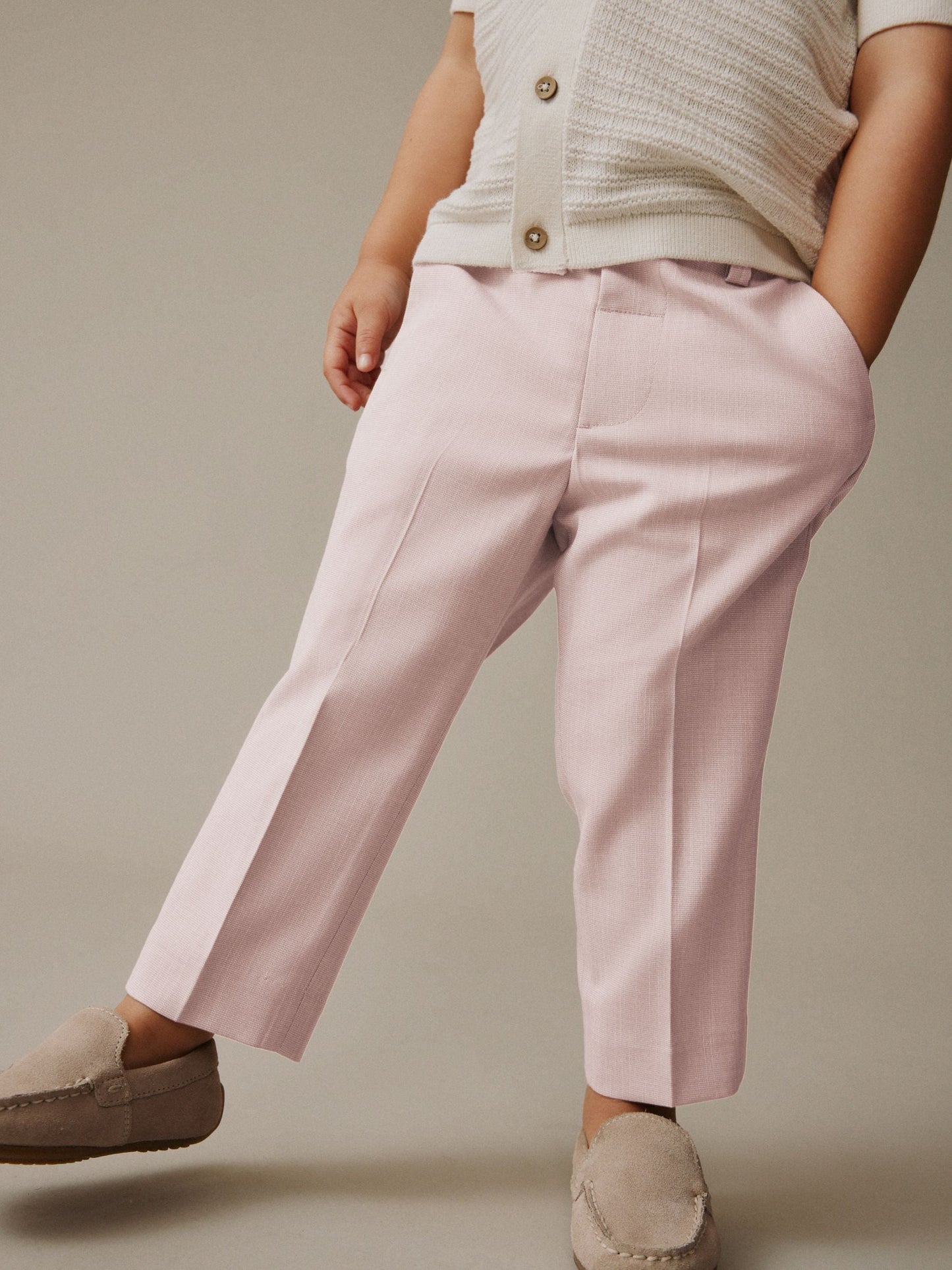 Pink Smart Trousers (3mths-7yrs) image 1