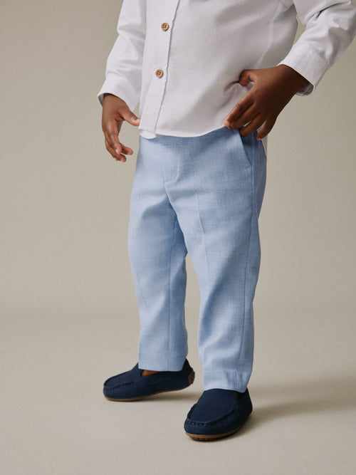Blue Smart Trousers (3mths-7yrs) image 1