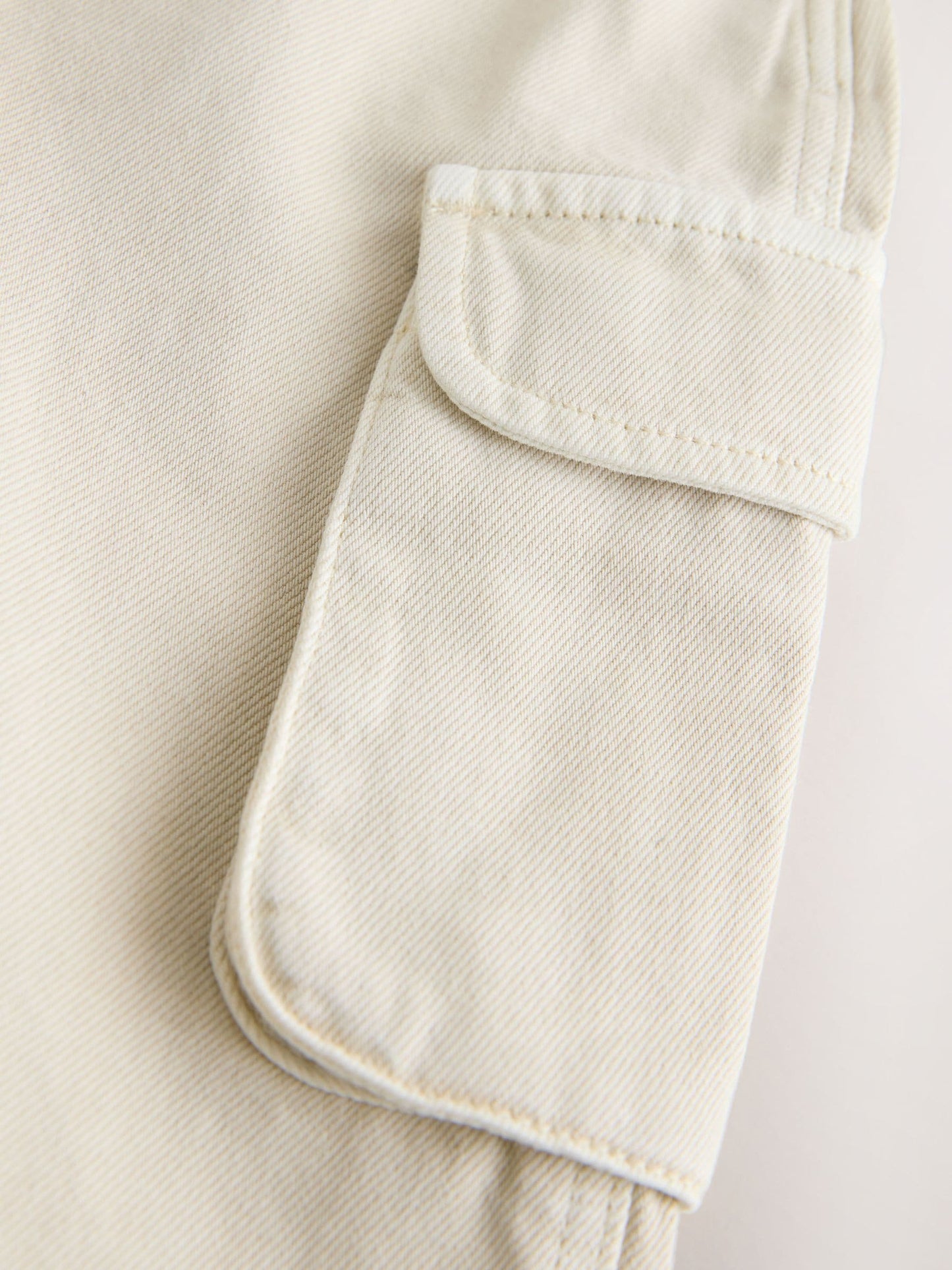 Ecru Twill Woven Cotton Cargo Dungarees (3mths-7yrs) image 7
