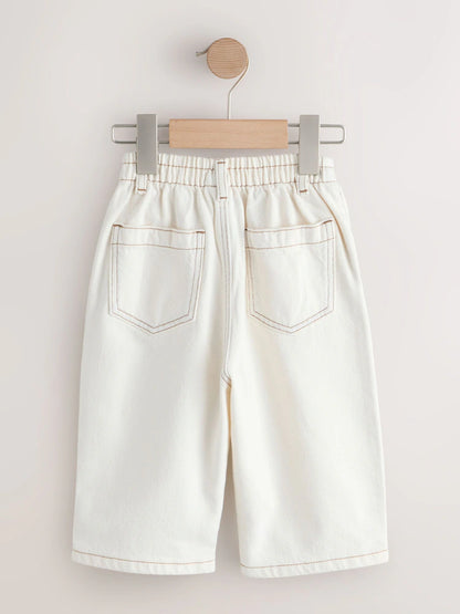 Ecru Wide Leg Jeans (3mths-7yrs)
