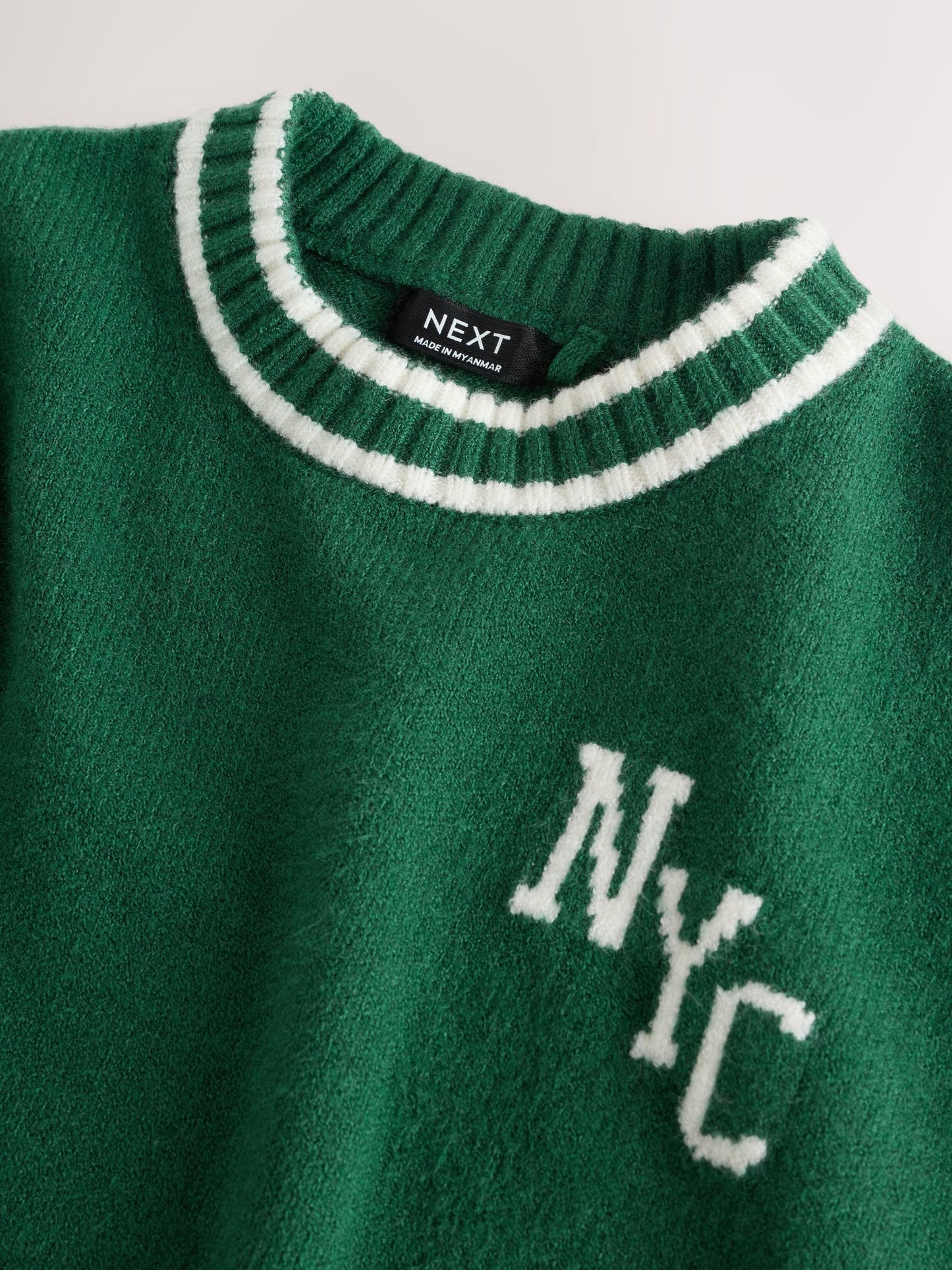 Dark Green NYC Knitted Crew Neck Jumper and Joggers Set (3mths-7yrs) image 8