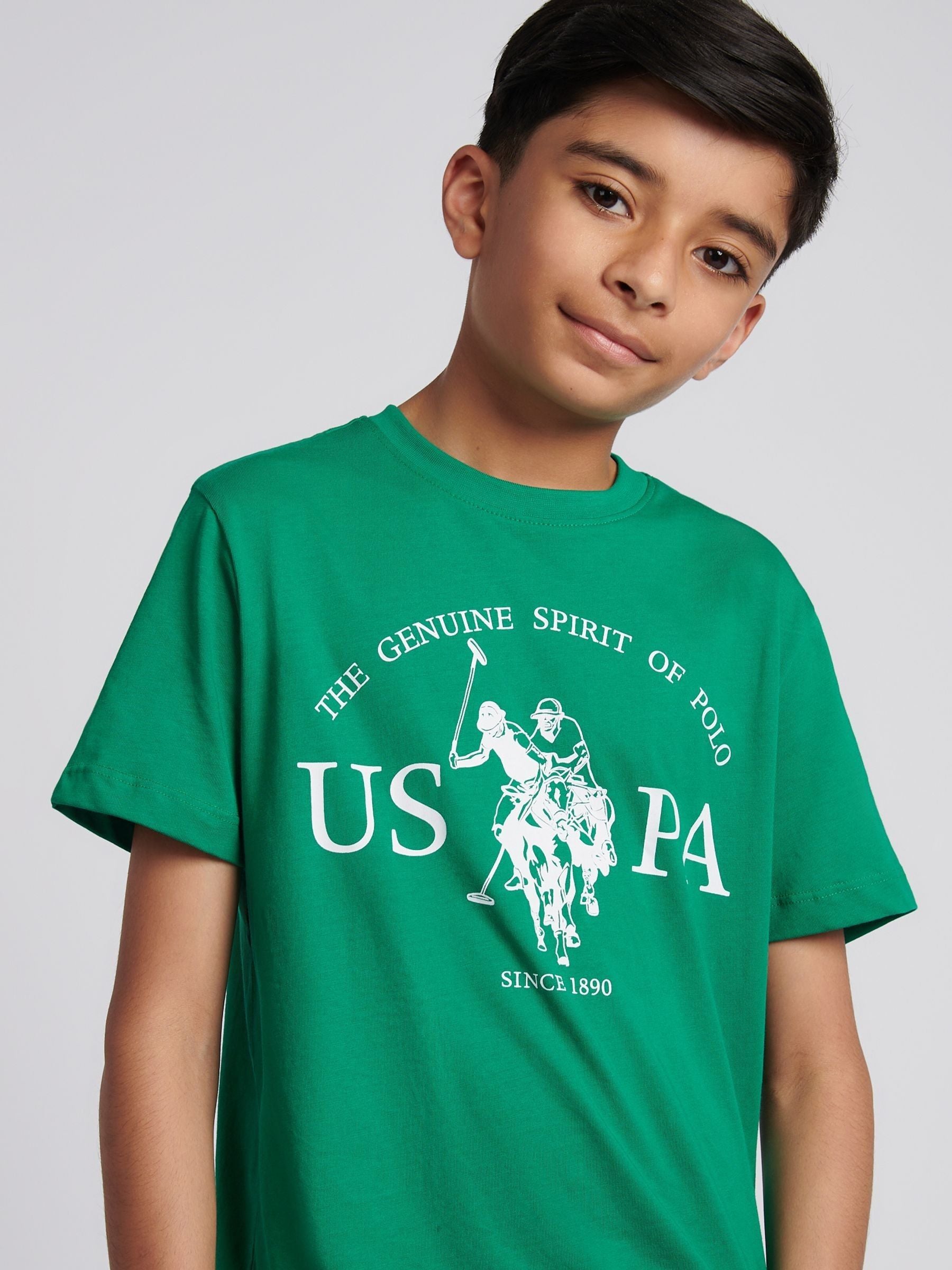 Dsiney Kidz - U.S. Polo Assn. Light Green Graphic Print T-Shirt image 4