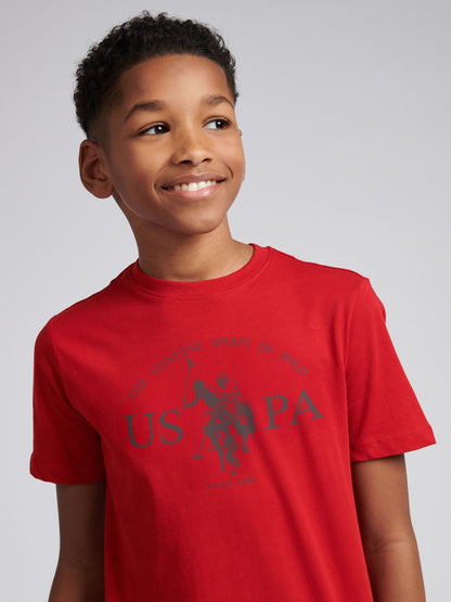 Dsiney Kidz - U.S. Polo Assn. Red Graphic Print T-Shirt image 4