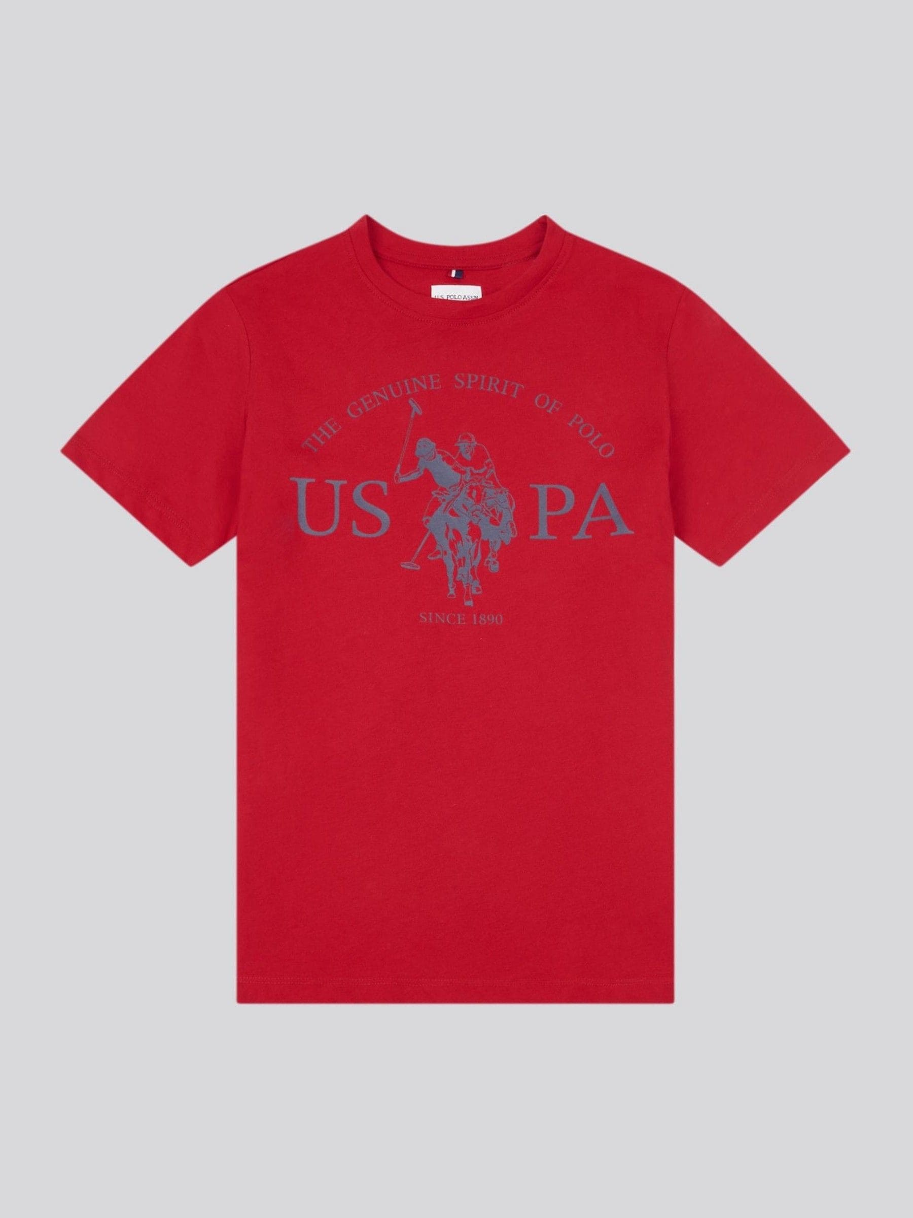 Dsiney Kidz - U.S. Polo Assn. Red Graphic Print T-Shirt image 5