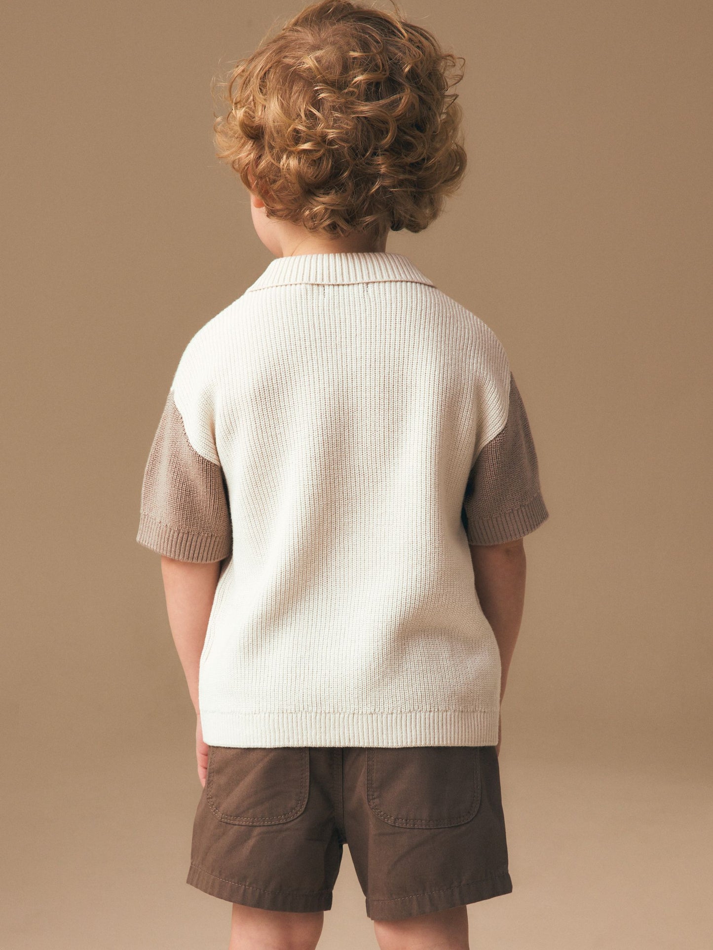 Dsiney Kidz - Neutral Bear Character Button Neck Knitted Polo Shirt (3mths-7yrs) image 3