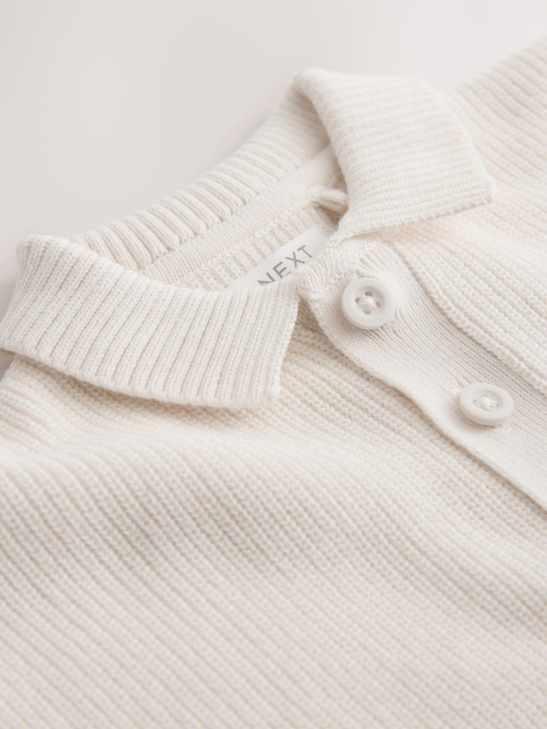 Dsiney Kidz - Neutral Bear Character Button Neck Knitted Polo Shirt (3mths-7yrs) image 7