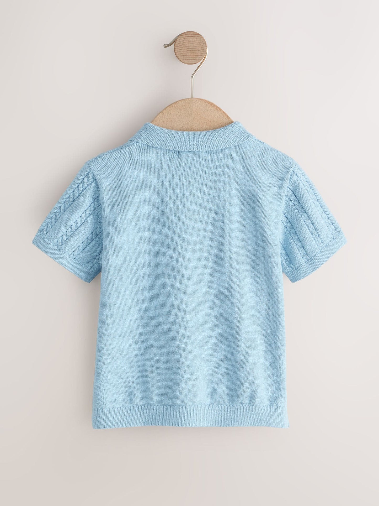 Dsiney Kidz - Blue Cable Knit Polo Shirt (3mths-7yrs) image 6