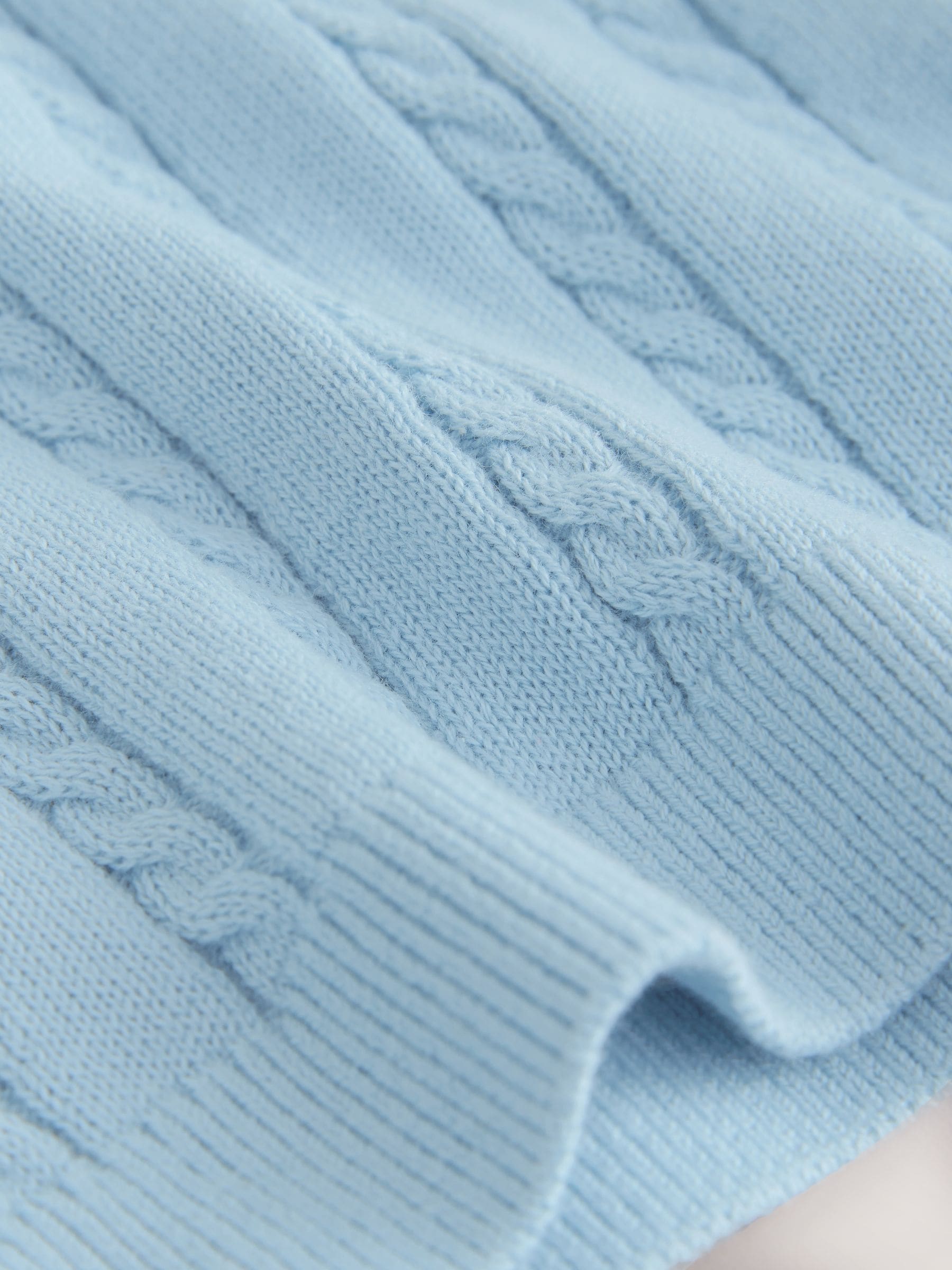 Dsiney Kidz - Blue Cable Knit Polo Shirt (3mths-7yrs) image 7