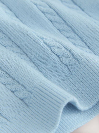 Dsiney Kidz - Blue Cable Knit Polo Shirt (3mths-7yrs) image 7