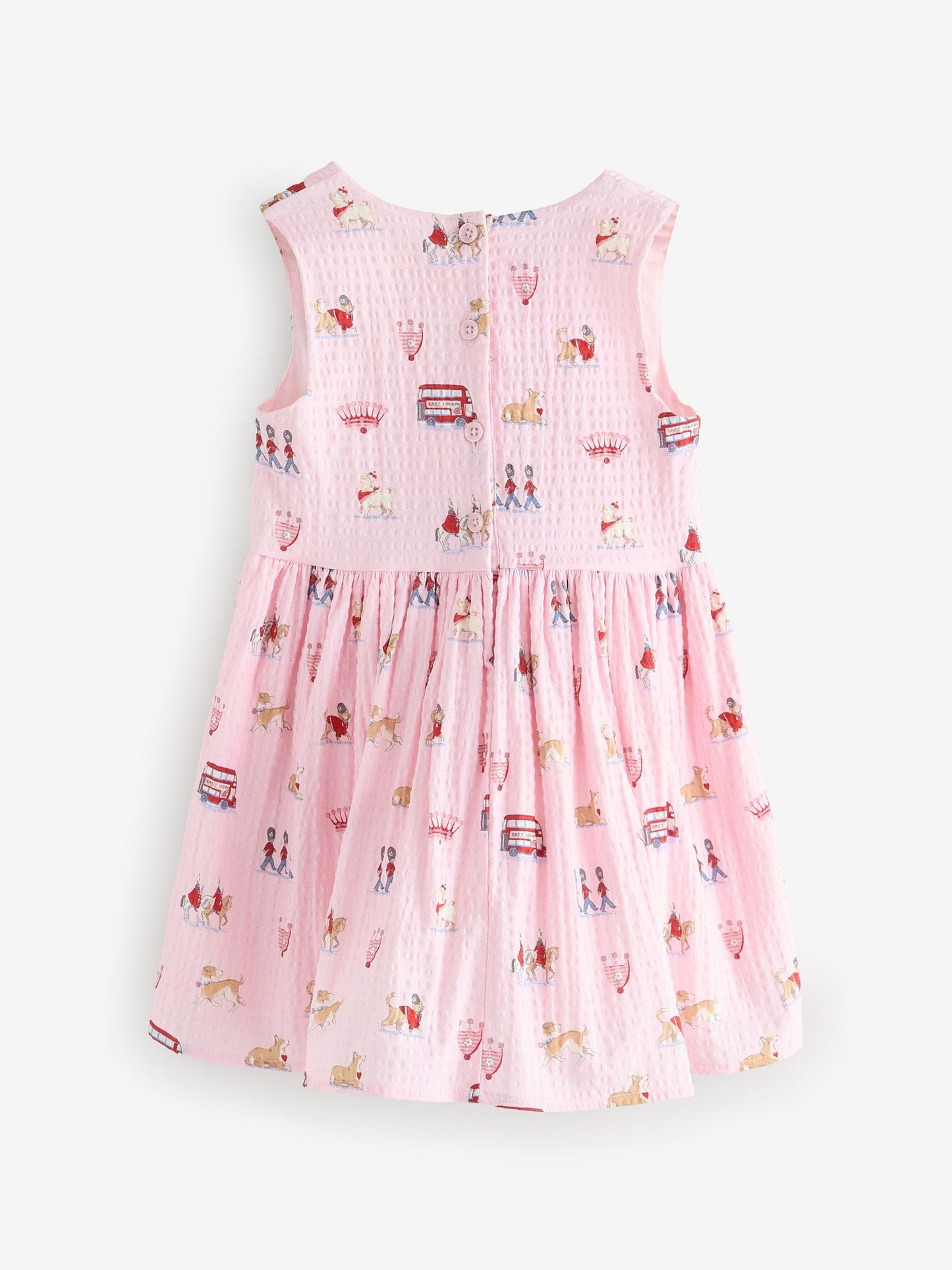Cath Kidston Pink London Print Bow Front Prom Dress (3mths-8yrs) image 10