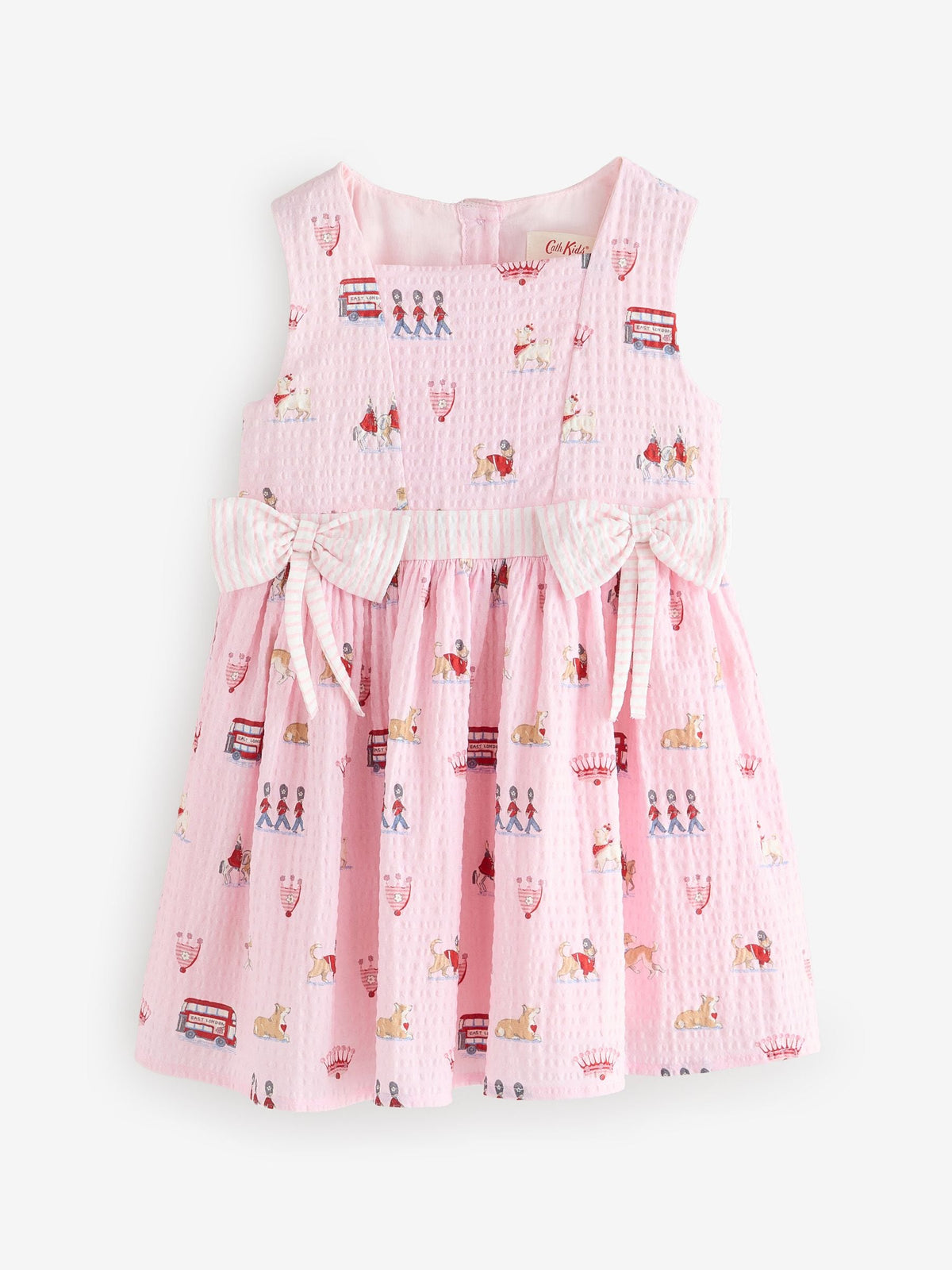 Dsiney Kidz - Cath Kidston Pink London Print Bow Front Prom Dress (3mths-8yrs) image 9