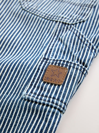 Ticking Stripe Dungarees (3mths-7yrs)