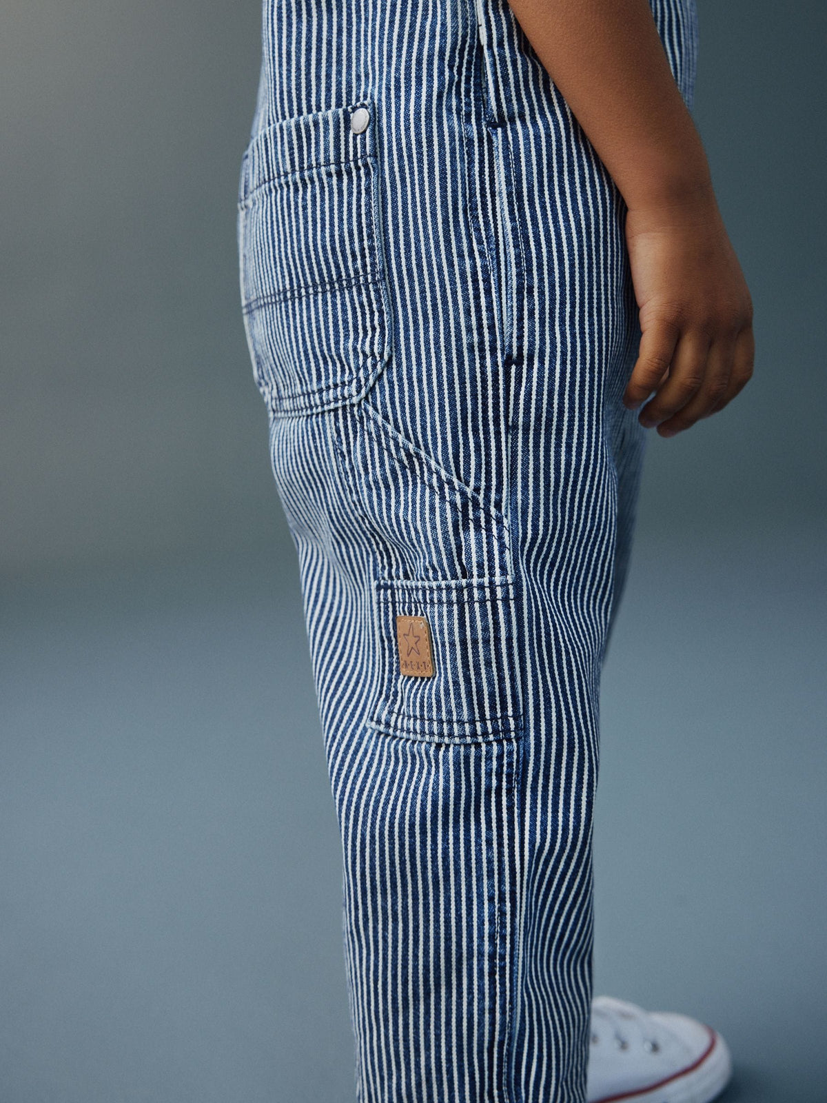 Ticking Stripe Dungarees (3mths-7yrs) image 4