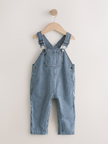 Ticking Stripe Dungarees (3mths-7yrs)