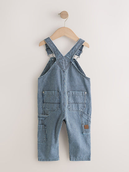 Ticking Stripe Dungarees (3mths-7yrs)