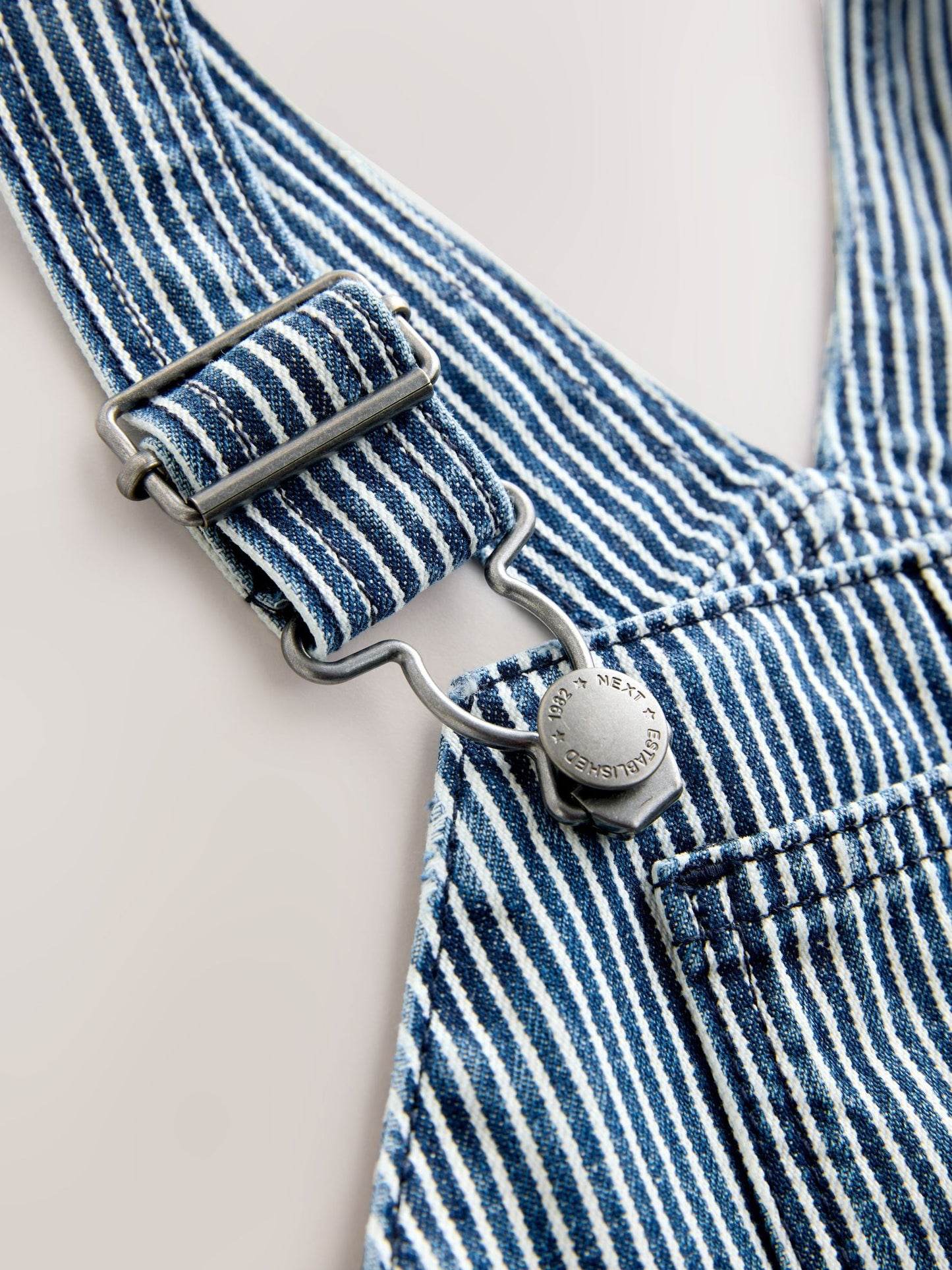 Ticking Stripe Dungarees (3mths-7yrs)