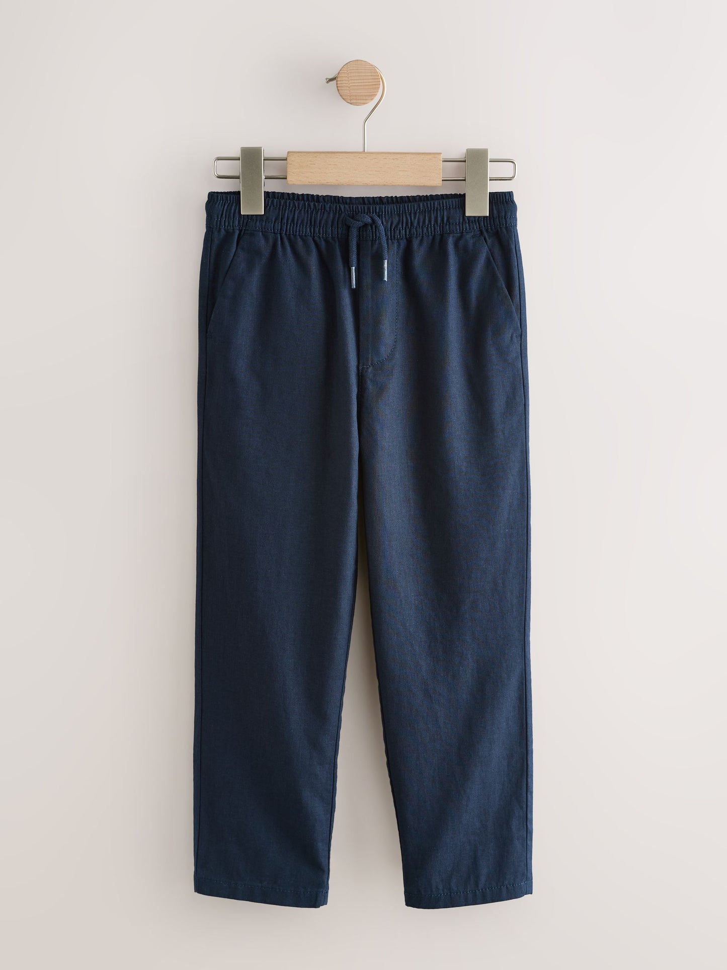 Dsiney Kidz - Navy Linen Blend Pull On Trousers (3-16yrs) image 4