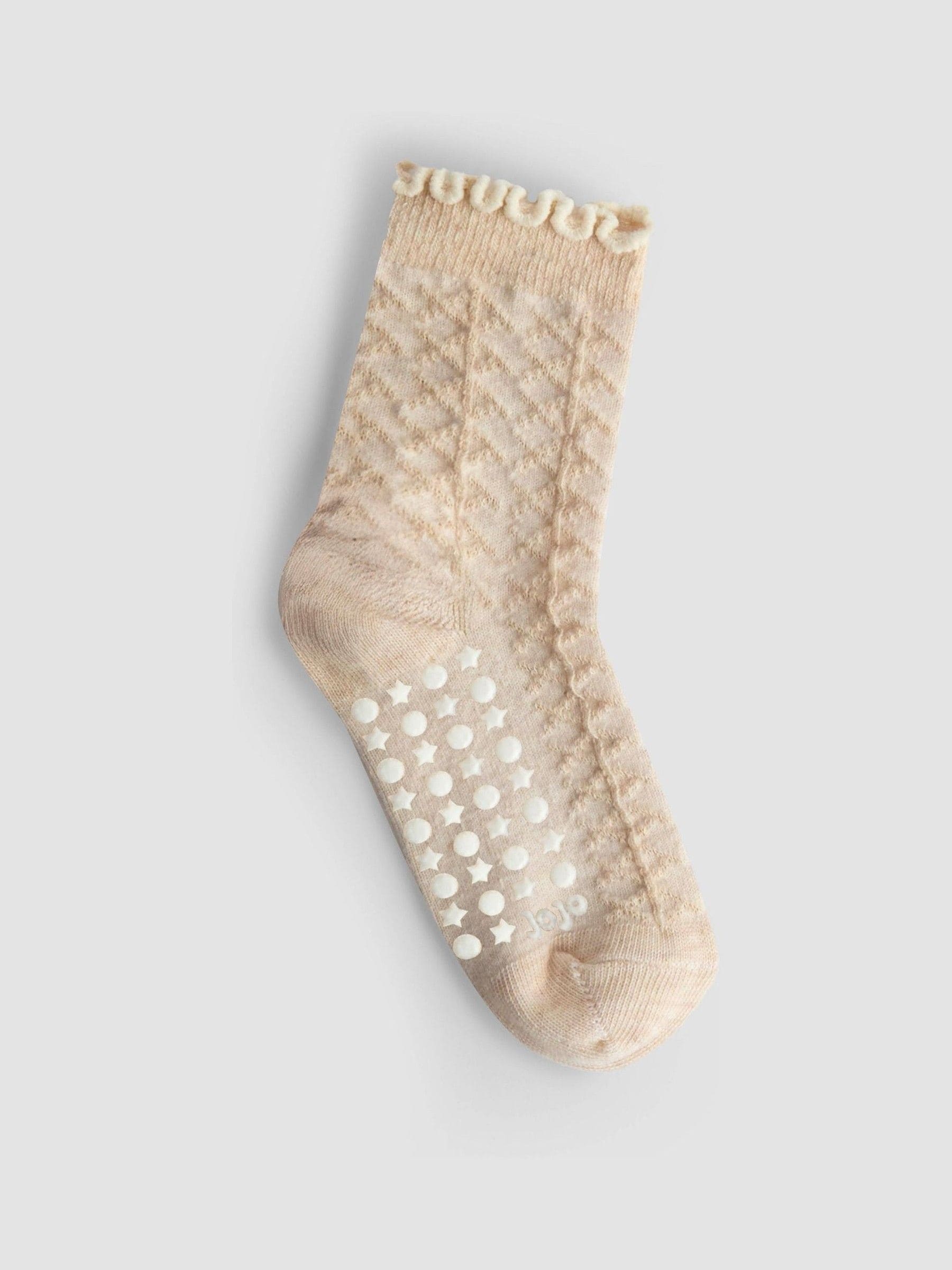 JoJo Maman Bébé Mustard Sunflower 3-Pack Socks image 3