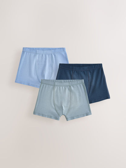 Dsiney Kidz - Blue/White Kind To Skin Trunks 3 Pack (1.5-12yrs) image 1