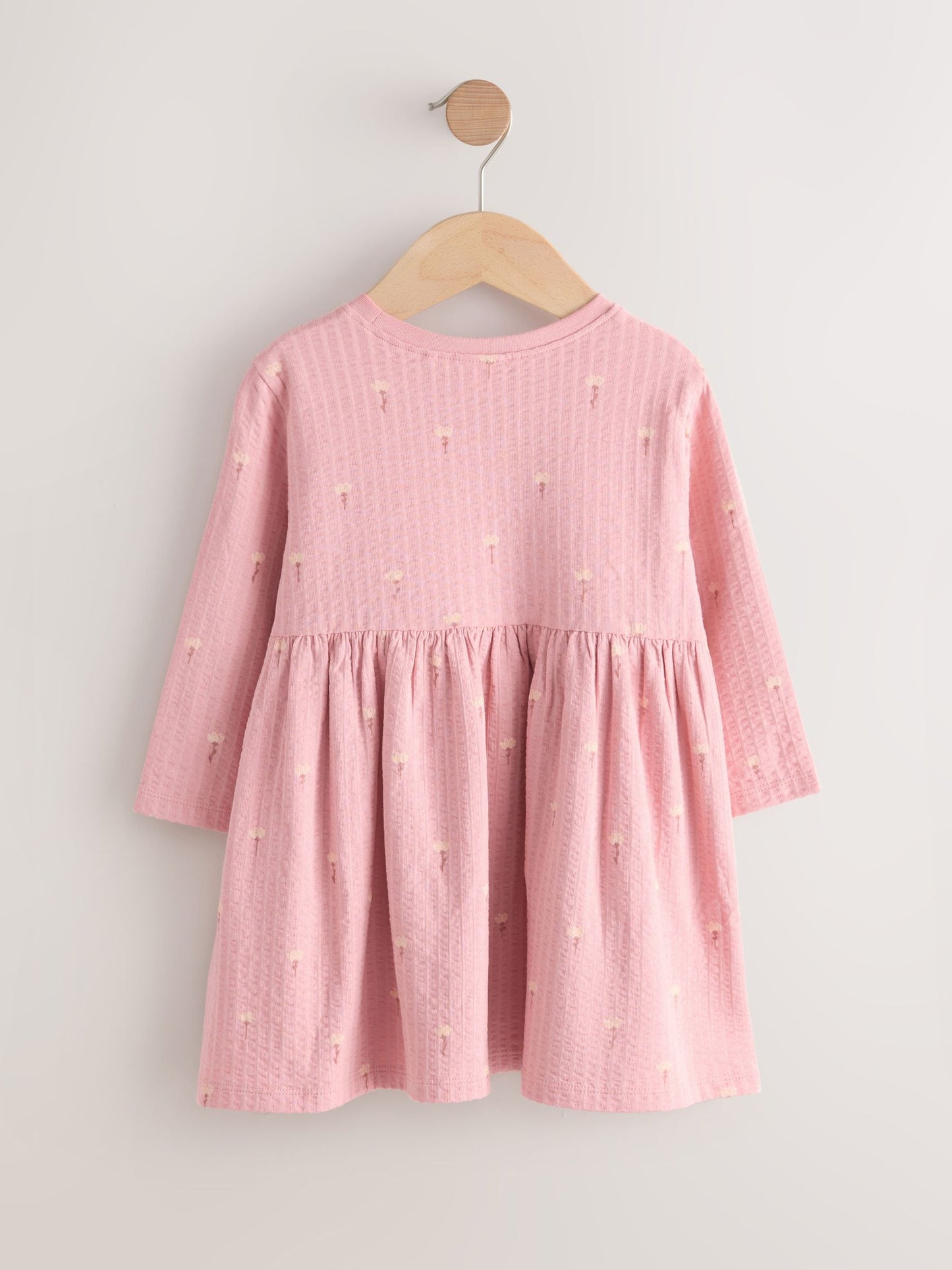 Pink Bunny Long Sleeve Embellished Dress (3mths-7yrs)