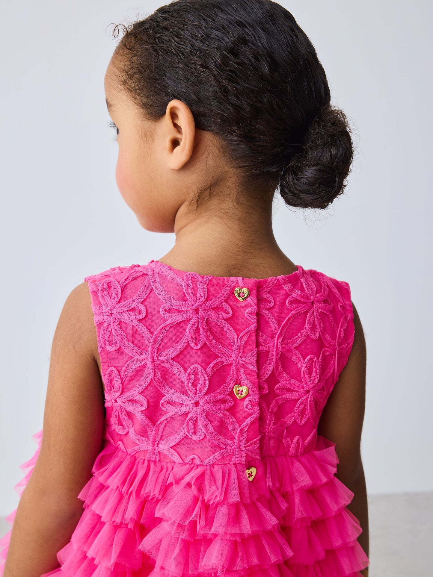 Baker by Ted Baker Hot Pink 3D Textured Mesh Dress image 4