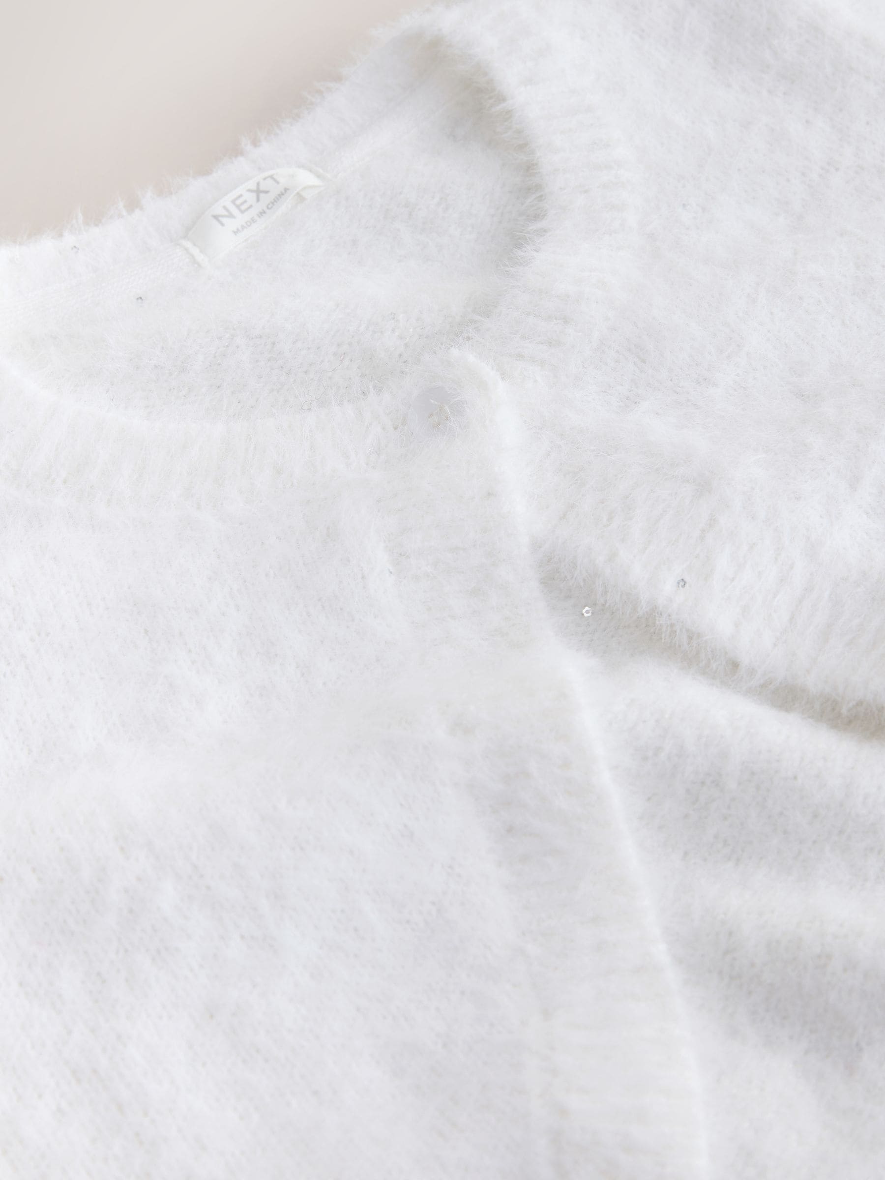 Dsiney Kidz - White Occasion Bridesmaid Knitted Fluffy Cardigan Shrug (12mths-16yrs) image 7