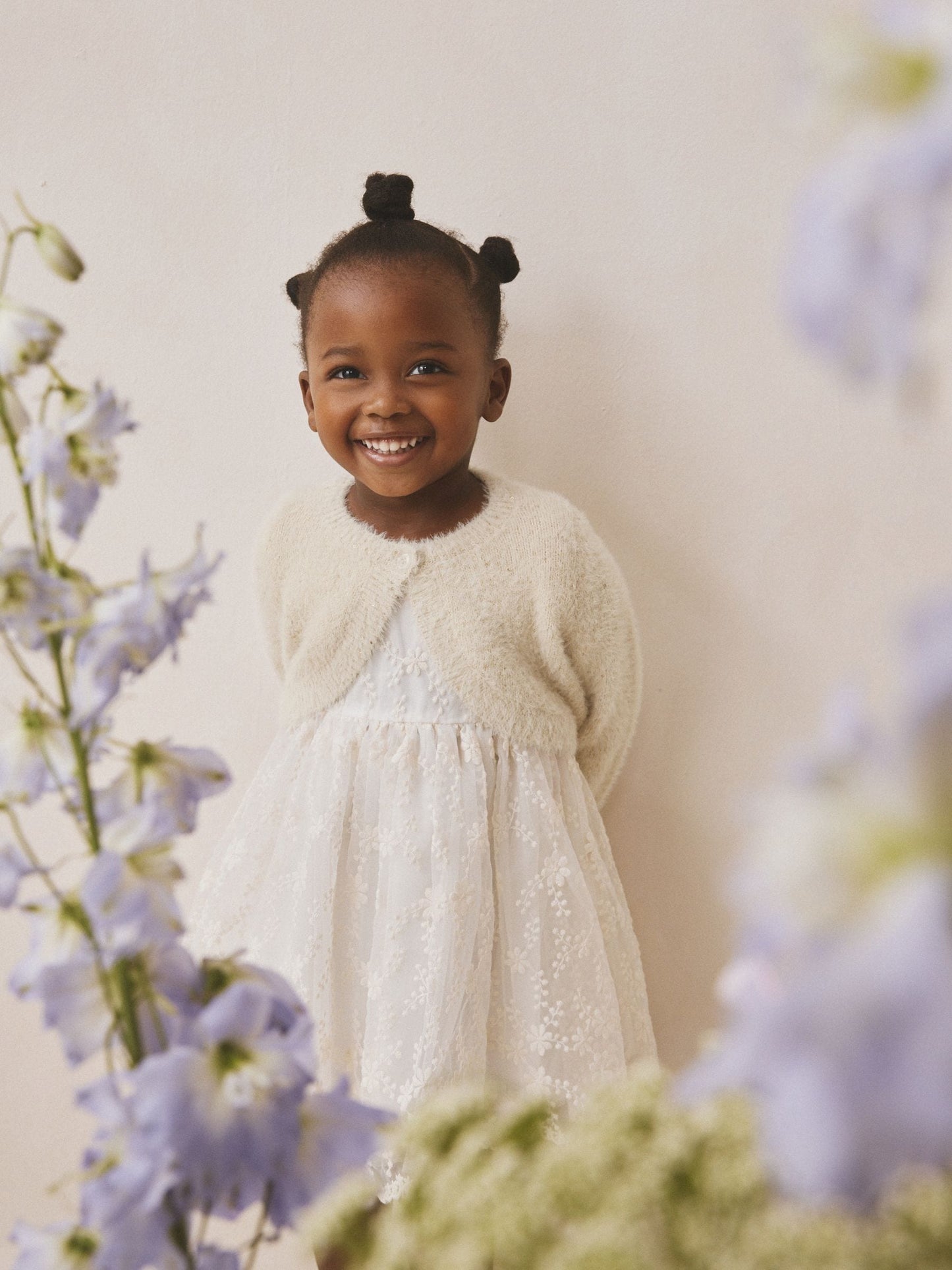 Dsiney Kidz - Champagne Occasion Bridesmaid Knitted Fluffy Cardigan Shrug (12mths-16yrs) image 4