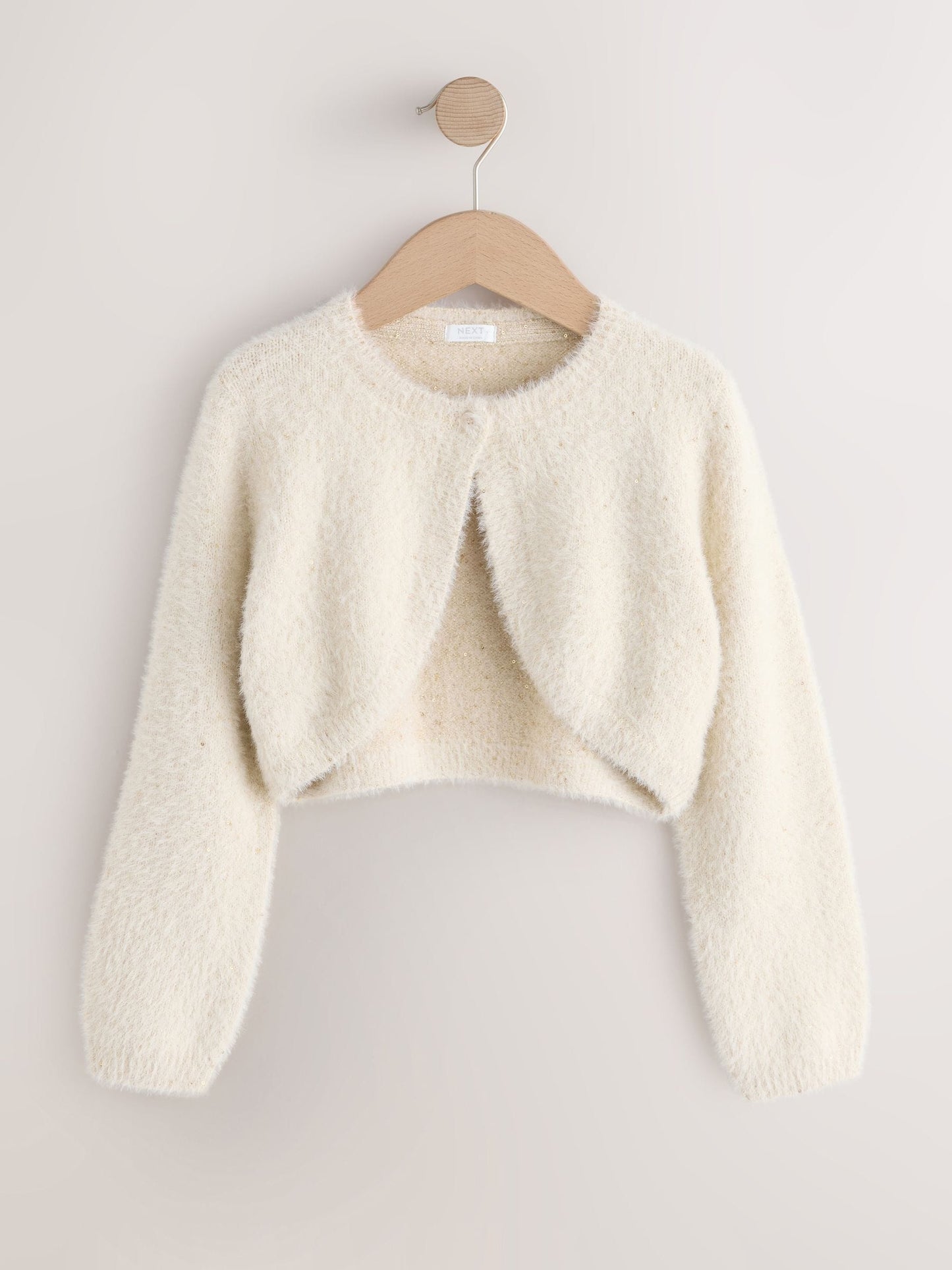 Dsiney Kidz - Champagne Occasion Bridesmaid Knitted Fluffy Cardigan Shrug (12mths-16yrs) image 5