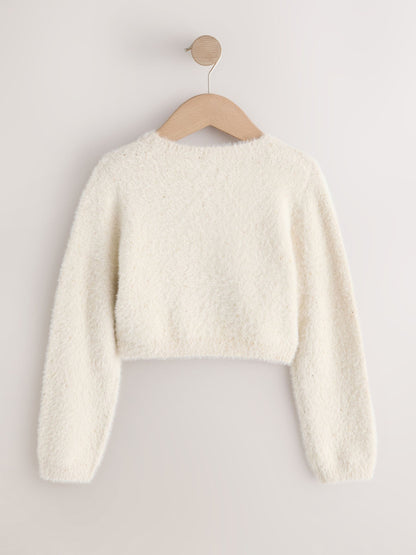 Dsiney Kidz - Champagne Occasion Bridesmaid Knitted Fluffy Cardigan Shrug (12mths-16yrs) image 6