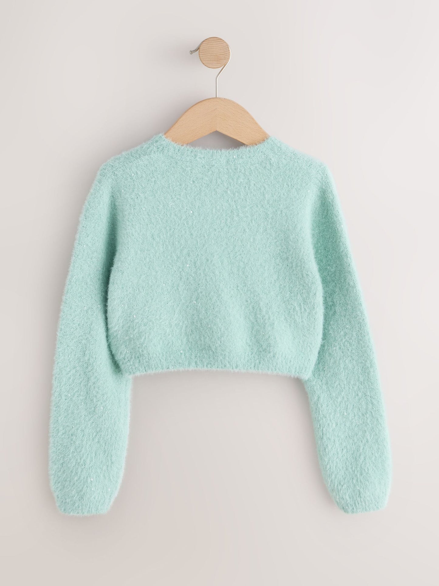 Dsiney Kidz - Teal Occasion Bridesmaid Knitted Fluffy Cardigan Shrug (12mths-16yrs) image 6