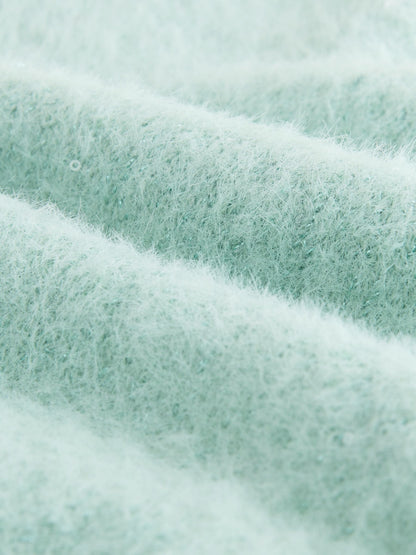 Dsiney Kidz - Teal Occasion Bridesmaid Knitted Fluffy Cardigan Shrug (12mths-16yrs) image 7