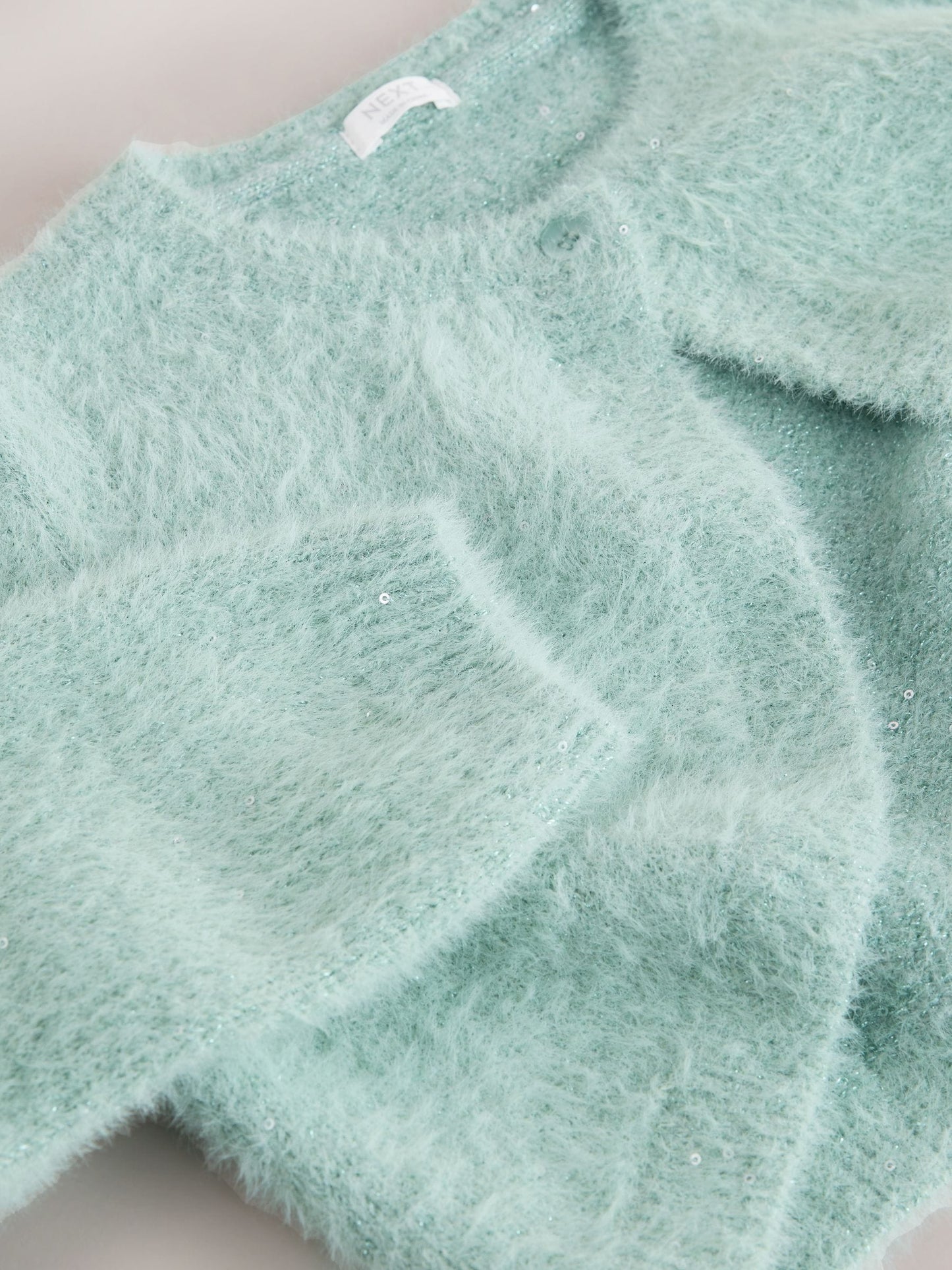 Dsiney Kidz - Teal Occasion Bridesmaid Knitted Fluffy Cardigan Shrug (12mths-16yrs) image 8