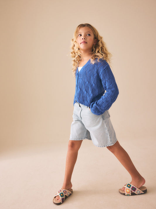 Dsiney Kidz - Cobalt Blue Knitted Cardigan (3-16yrs) image 2