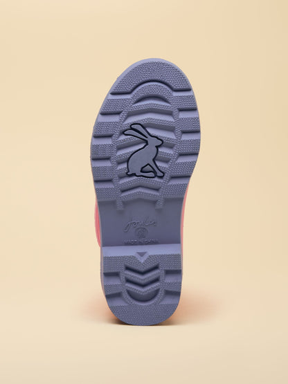Joules Kids' Pink & Blue Colourblock Wellies image 4