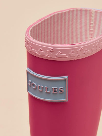 Joules Kids' Pink & Blue Colourblock Wellies image 6