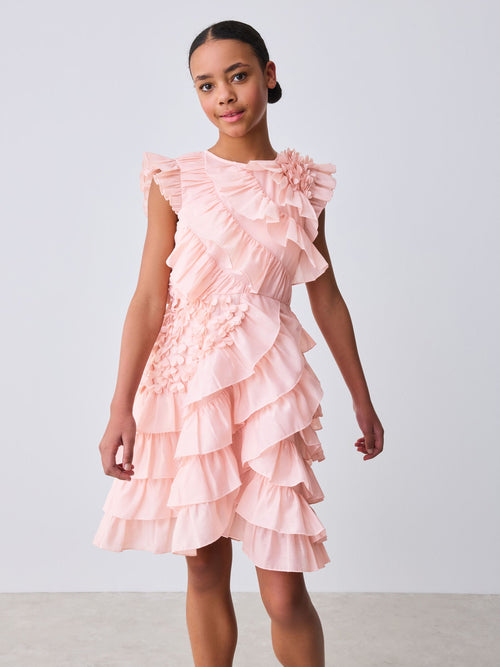 Dsiney Kidz - Baker by Ted Baker Pink 3D Ruffle Dress image 1