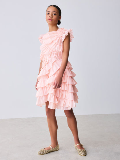 Baker by Ted Baker Pink 3D Ruffle Dress image 2