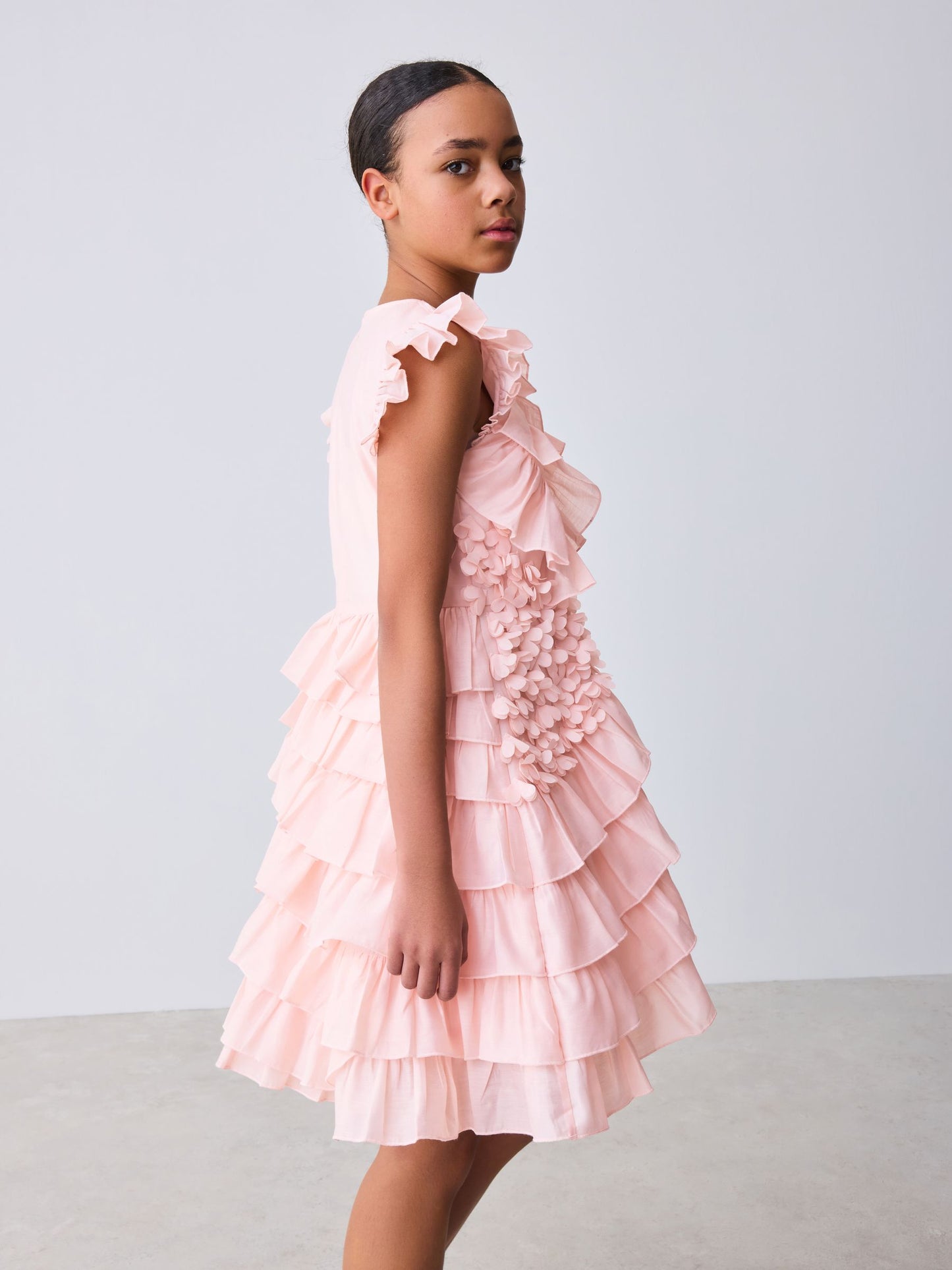 Baker by Ted Baker Pink 3D Ruffle Dress image 3