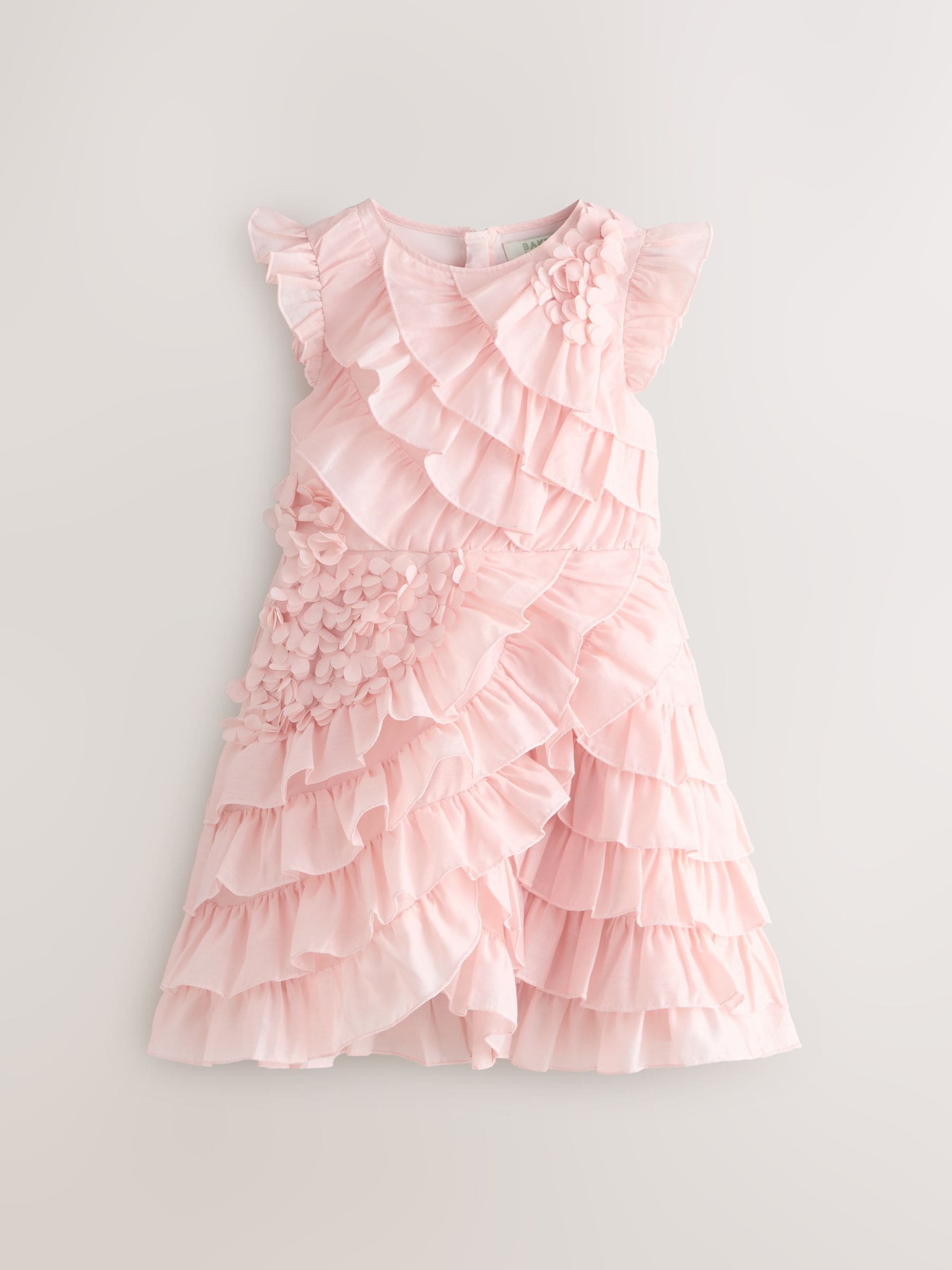 Baker by Ted Baker Pink 3D Ruffle Dress image 7